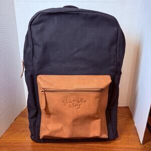 Slumber Kins Laptop Black Canvas Backpack NWT